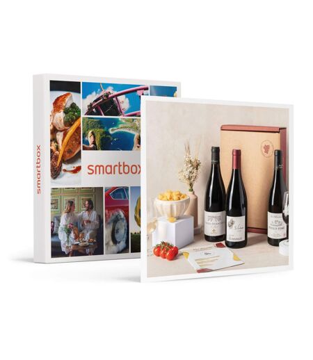 Coffret Pépites de vignerons : 3 grands vins et livret de dégustation - SMARTBOX - Coffret Cadeau Gastronomie