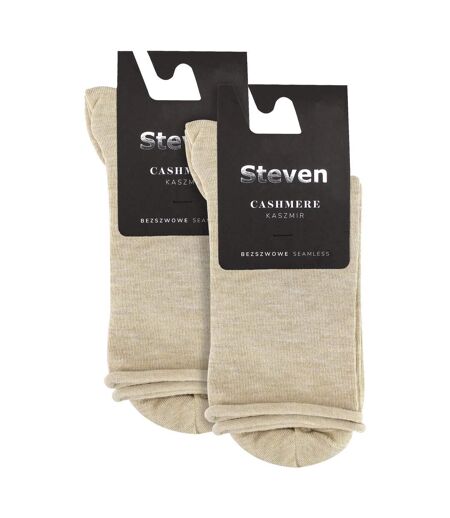 Steven - 2 Paires de Chaussettes Femme en Cachemire Douces et Chaudes d’Hiver