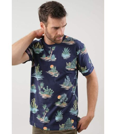 T shirt à motifs tropicaux pour homme MERIDAN