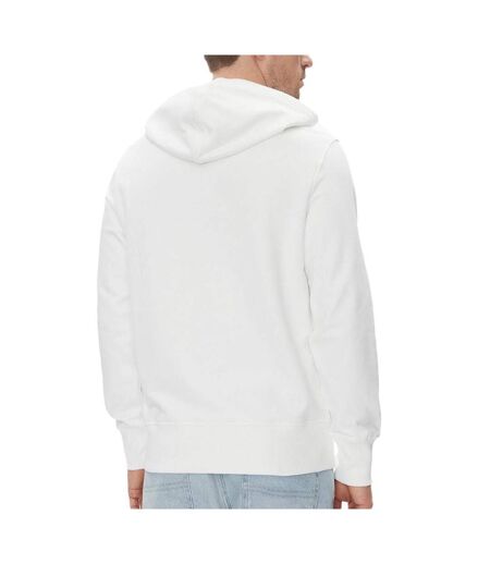 Sweat à capuche blanc homme calvin klein jeans brush stroke - l