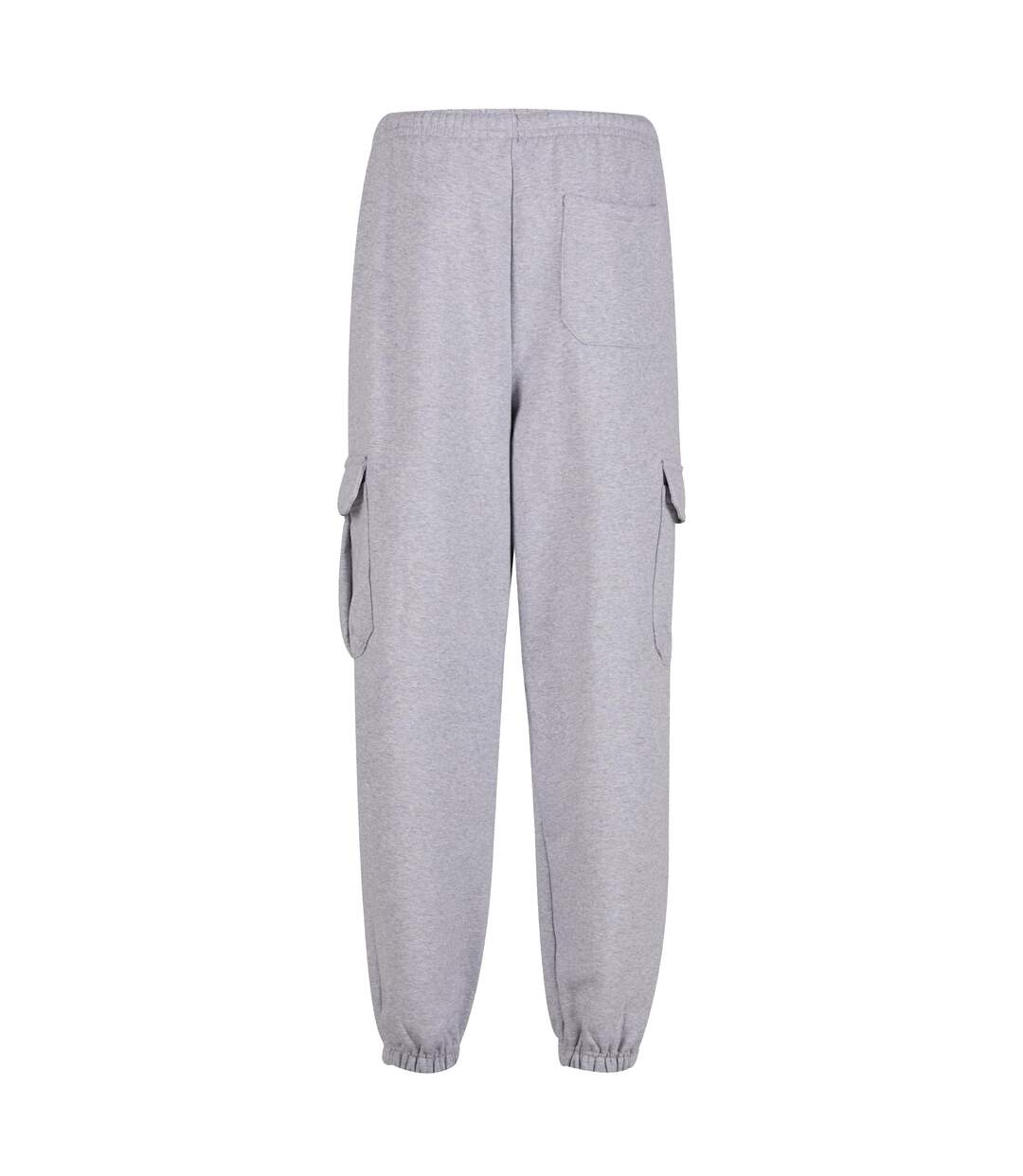 Mens 90s Cargo Jogging Bottoms Gris Chiné Build Your Brand-3