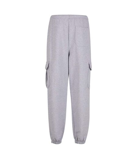 Mens 90s Cargo Jogging Bottoms Gris Chiné Build Your Brand