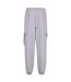 Mens 90s Cargo Jogging Bottoms Gris Chiné Build Your Brand-3