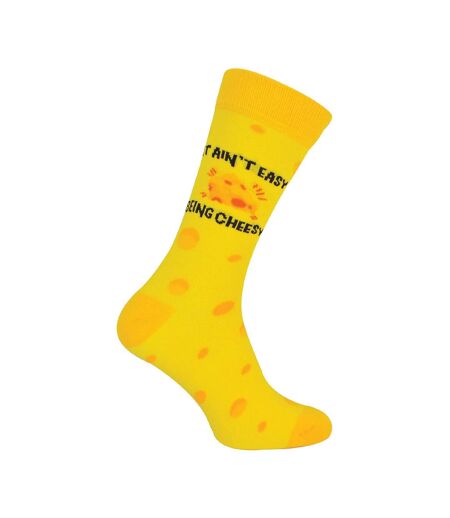 1 Pack Mens Novelty Cheese Themed Socks in a Gift Box