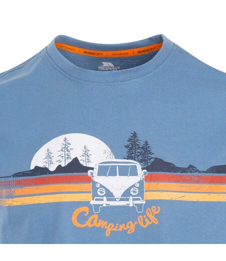 Mens cromer t-shirt denim blue Trespass