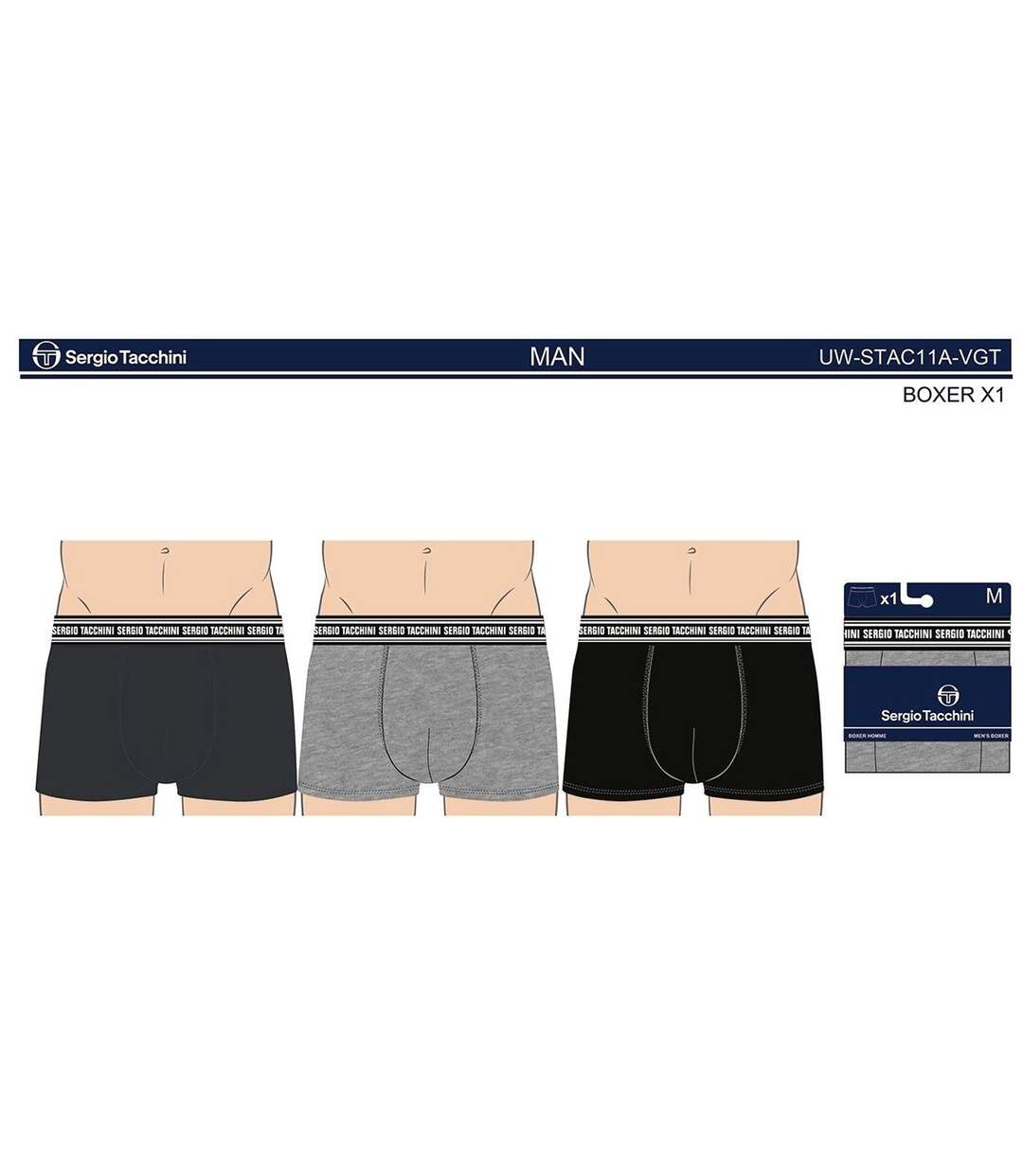 Boxer SERGIO TACCHINI X3 Pack de 3 Boxers 0898-4