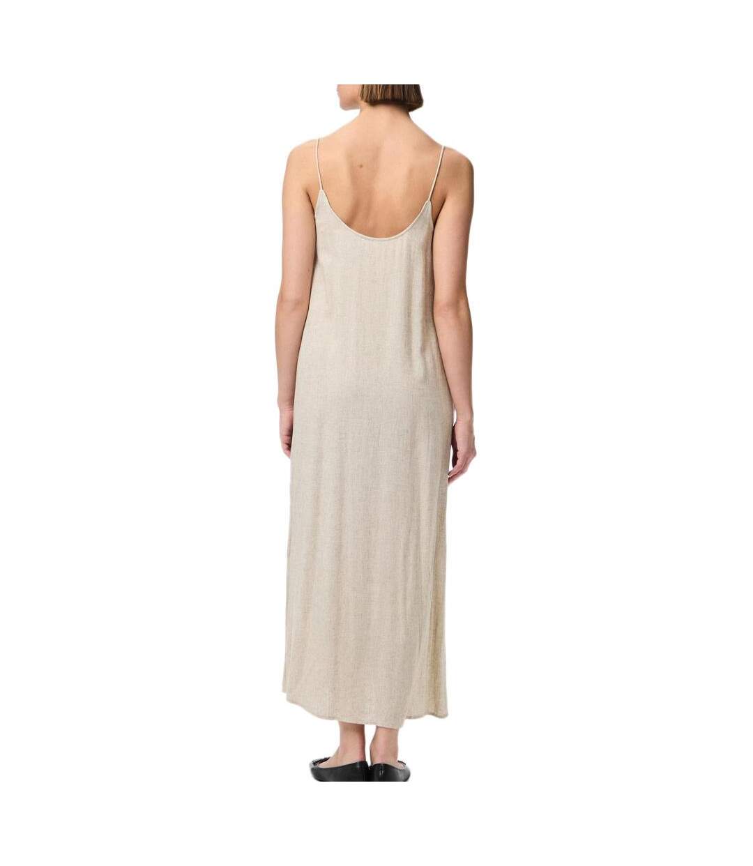 Robe beige femme pieces pias-2