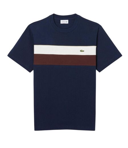 T-shirt Motif/style À Rayures Homme Bleu Marine Lacoste