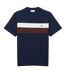 T-shirt Motif/style À Rayures Homme Bleu Marine Lacoste-1