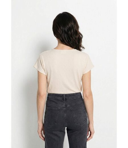 T-shirt maille gaufrée manches kimono