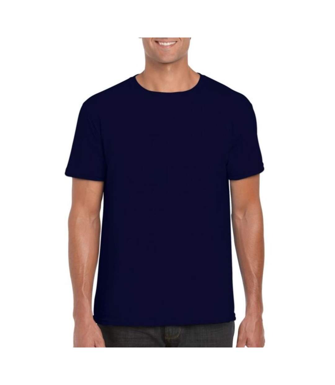 T-shirt Manches Courtes Softstyle Homme Bleu Marine Gildan-1