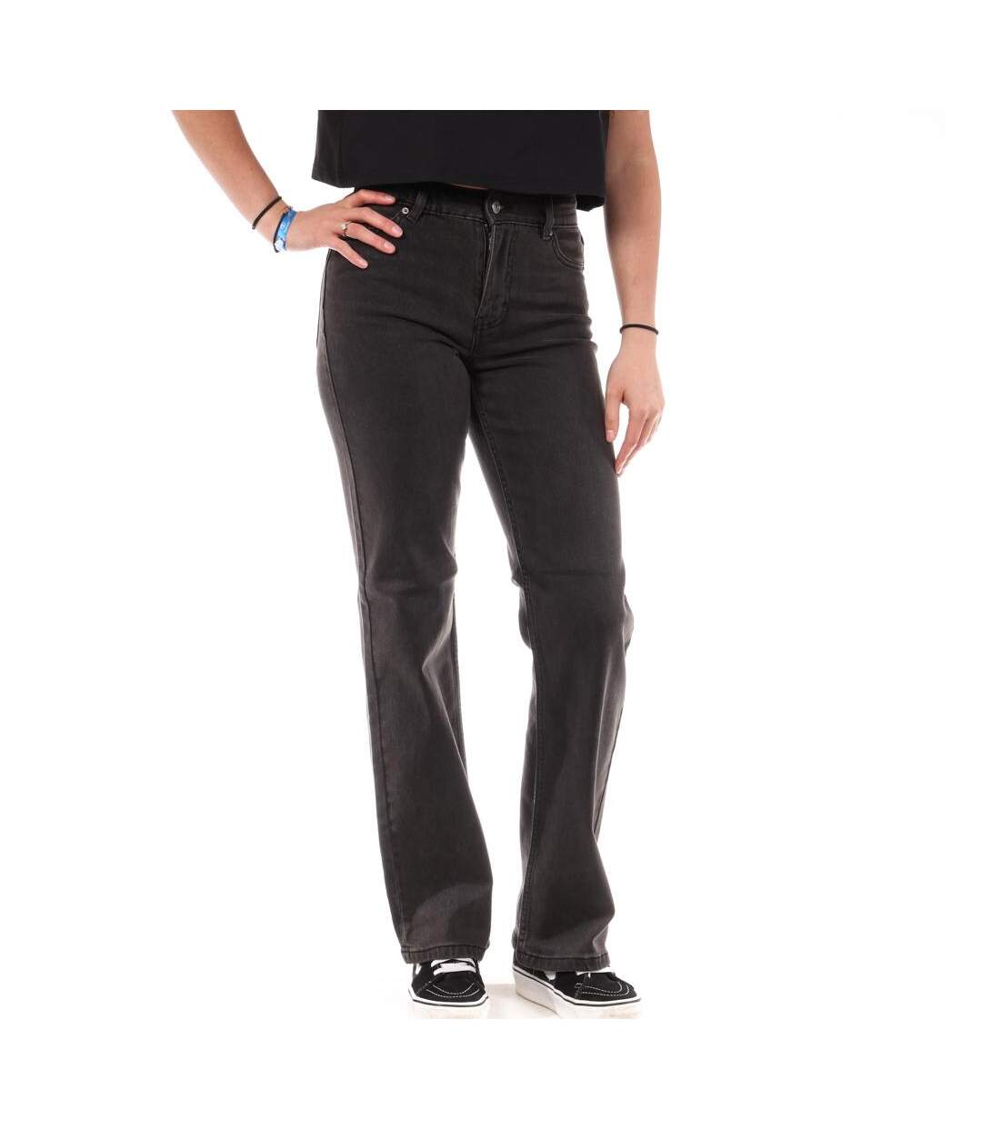 Jean droit noir femme jennyfer draiga-1