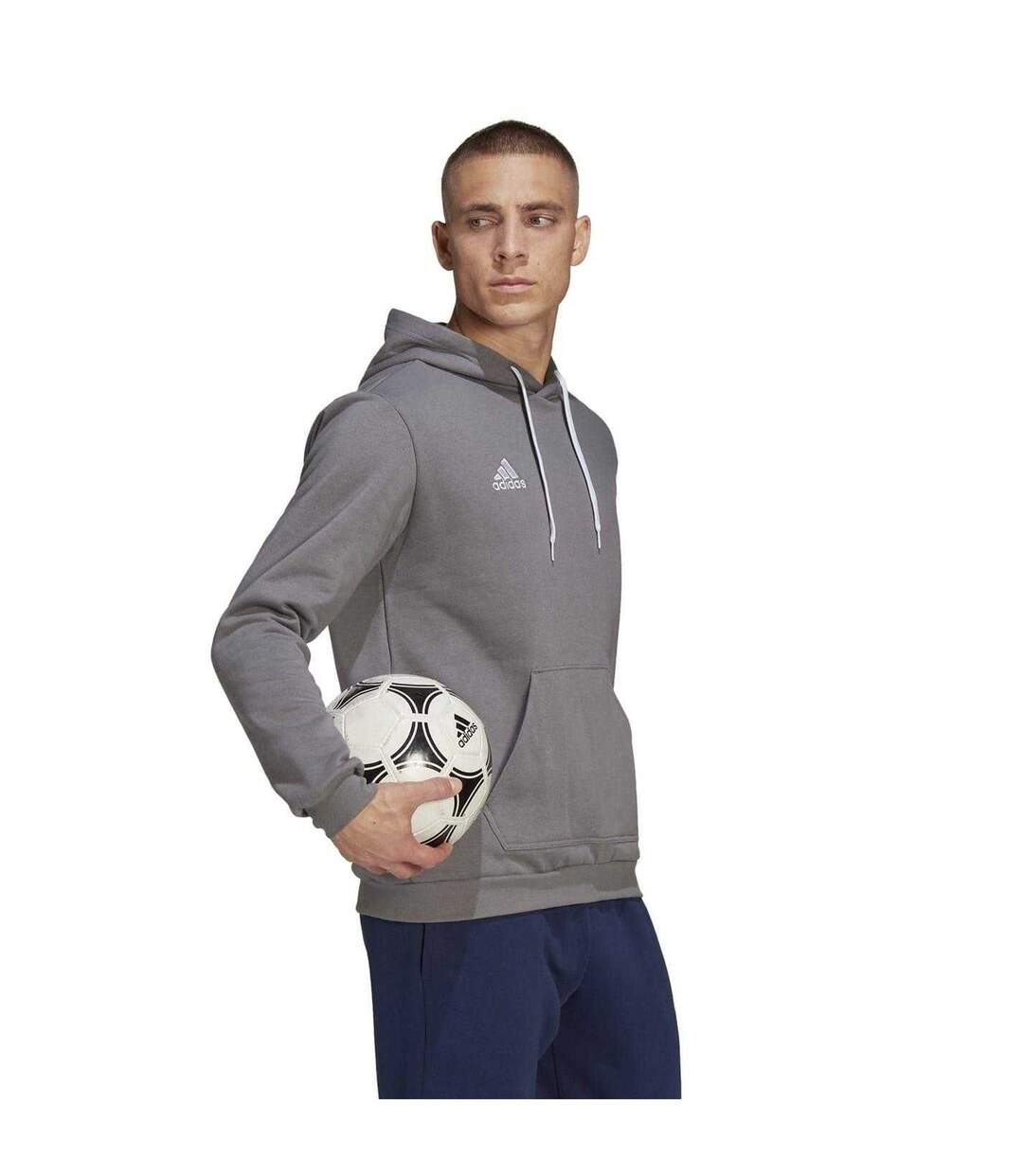 Sweat À Capuche Entrada Homme Gris Adidas-4