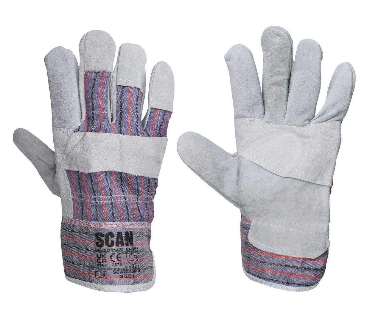 N rigger gloves large one size multi colour SCA-1