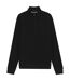 Mens Quarter Zip Jumper Black Boss-1