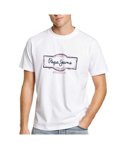 T-shirt blanc homme pepe jeans daxton - l