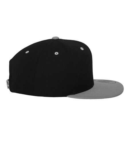 Casquette Ajustable Classic Noir Argenté Yupoong