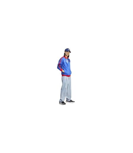 Mens Olympique Lyonnais Regular Sweatshirt Blue Red Adidas