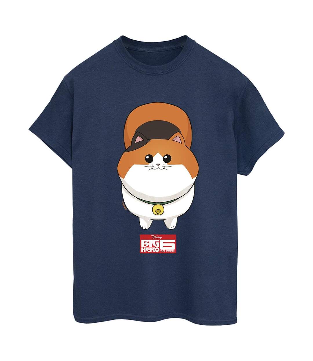 Disney - T-shirt BIG HERO BAYMAX KITTEN FACE - Femme (Bleu marine) - UTBI15792-1