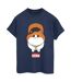 Disney - T-shirt BIG HERO BAYMAX KITTEN FACE - Femme (Bleu marine) - UTBI15792-1