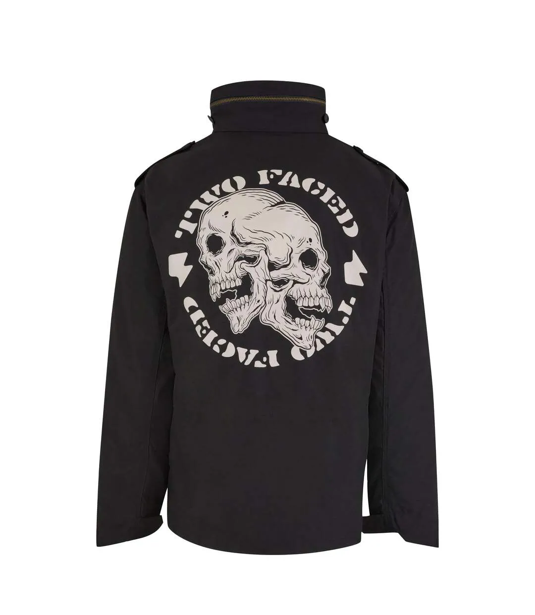 Mens M65 Standard Skull Jacket Black Mister Tee-3