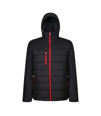 Regatta Mens Navigate Thermal Padded Jacket (Black/Classic Red)