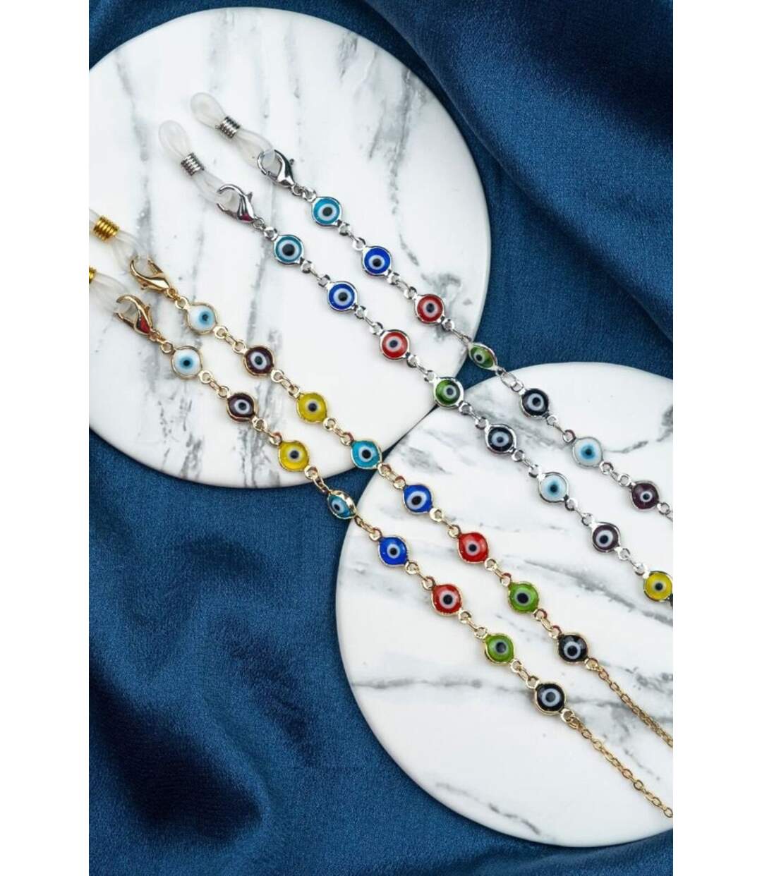62 CM Multicolour Evil Eye Protection Sun Glass Reading Eyeglass Chain Lanyard-1