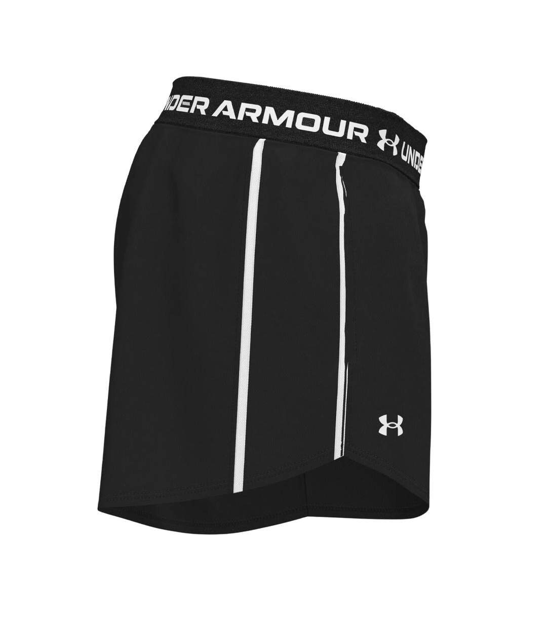 Short de sport noir femme under armour tech play up-2