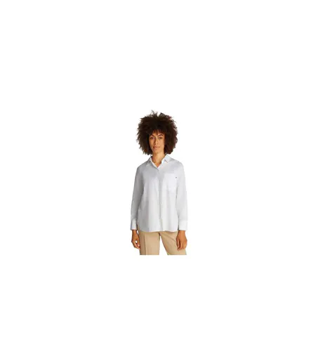 Chemise Manches Longues Femme Blanc Tommy Hilfiger