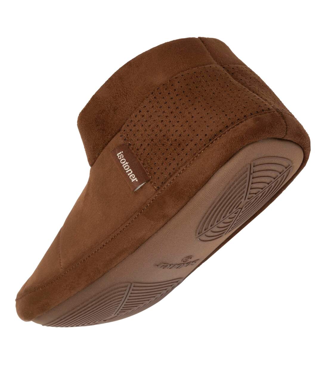 Isotoner Chaussons extra-light Bottillons homme suédine - semelle gomme ultra souple-5