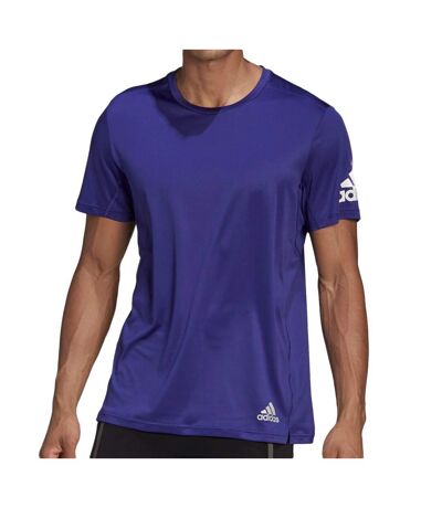 T-shirt Violet Homme Adidas Run It