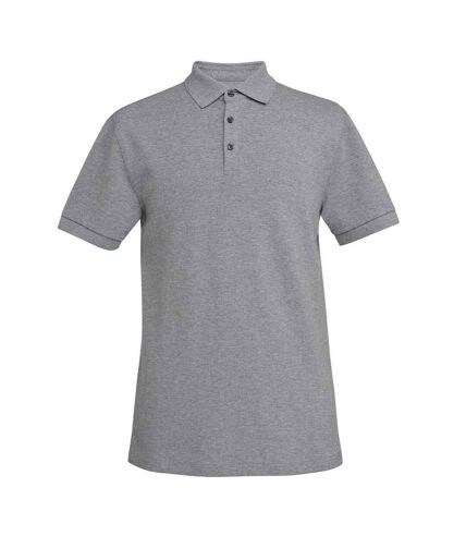 Brook Taverner Mens Hampton Cotton Polo Shirt (Grey Marl)