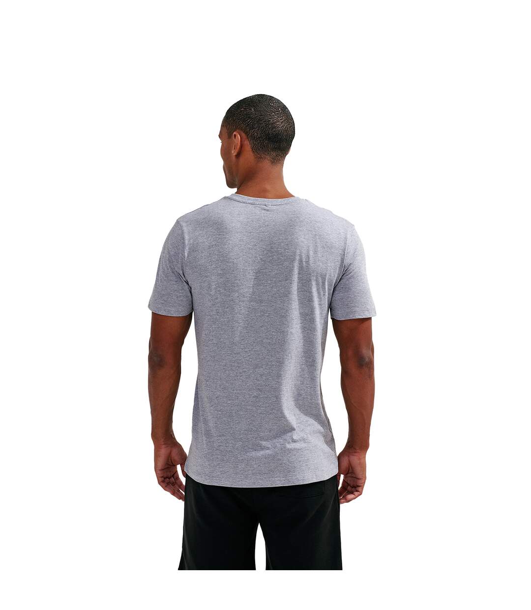 Unisex adult organic t-shirt heather grey TriDri-2