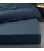 Drap Housse Percaline 160x200cm Bleu Nuit-2