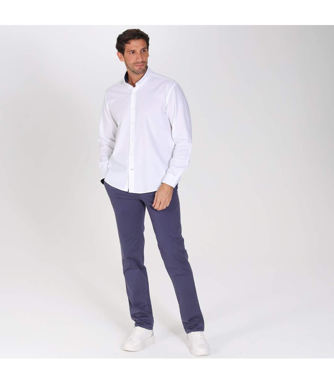 Chemise oxford manches longues en coton COLINS