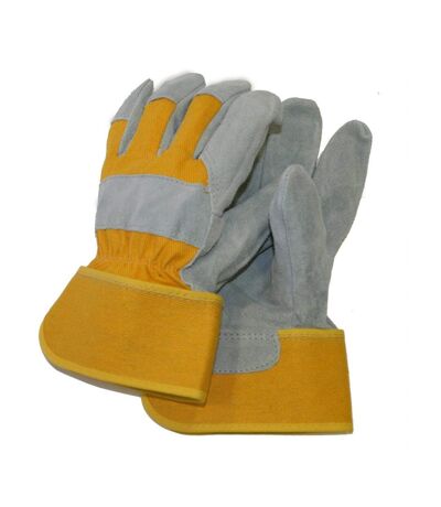 Gants homme taille unique gris / moutarde Town & Country