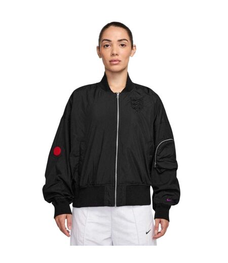 Blouson Aviateur Motif/style Emblème Femme Noir Violet Nike