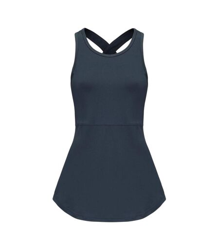 Womens/ladies Sleeveless Vest Top Midnight Navy Slazenger