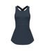 Womens/ladies Sleeveless Vest Top Midnight Navy Slazenger-1