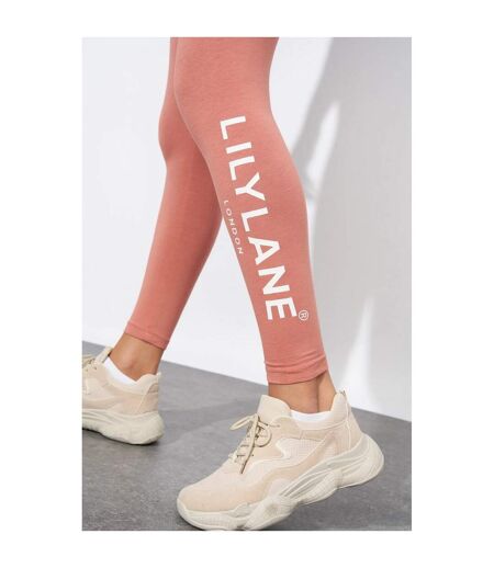 Legging Matalina Femme Rose Foncé Lily Lane