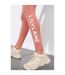 Legging Matalina Femme Rose Foncé Lily Lane-4