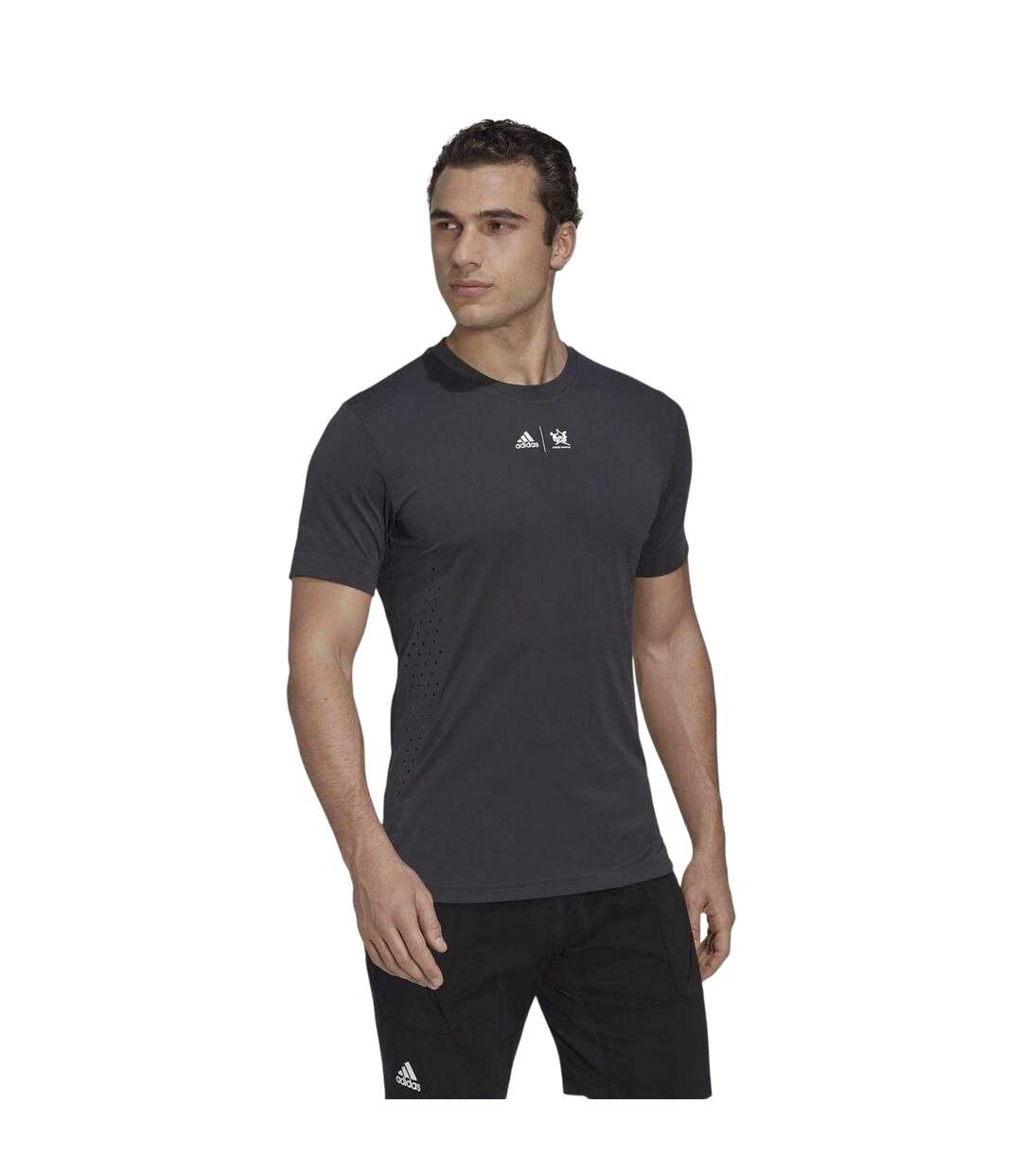 T-shirt Tennis Motif/style New York Homme Gris Adidas-4