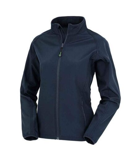 Result Genuine Recycled Womens/Ladies Printable Soft Shell Jacket (Navy)