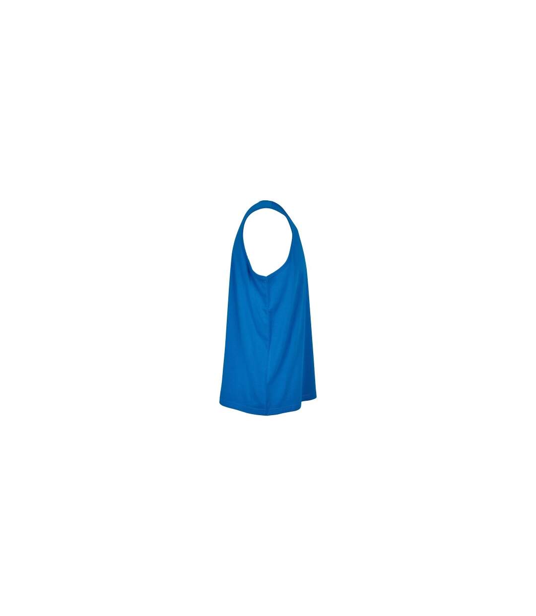 Mens Basic Tank Top Bleu Cobalt Build Your Brand-4