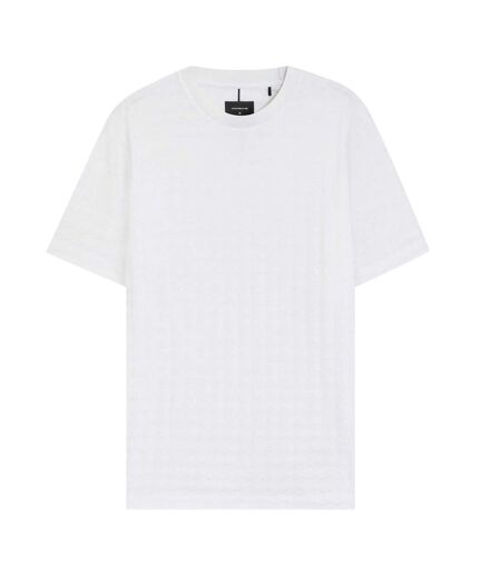 T-shirt Motif/style Uni Adulte Blanc Boss