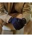 Isotoner Gants homme tactiles en tissu lainé, doublés imitation fourrure-2