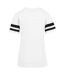 T-shirt Motif/style À Rayures Femme Blanc Build Your Brand-2