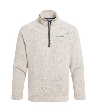 Mens karlton half zip fleece top ecru Craghoppers