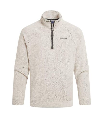 Mens karlton half zip fleece top ecru Craghoppers