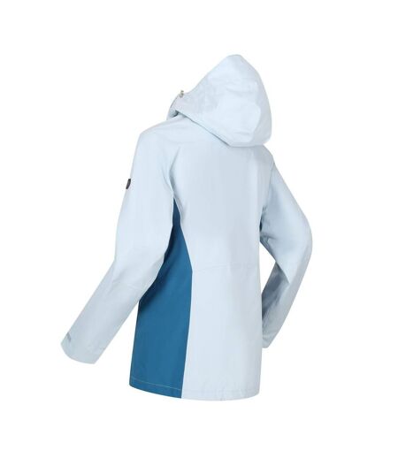 Regatta Womens/Ladies Highton Stretch II Waterproof Jacket (Ice Blue/Blue Sapphire) - UTRG5894